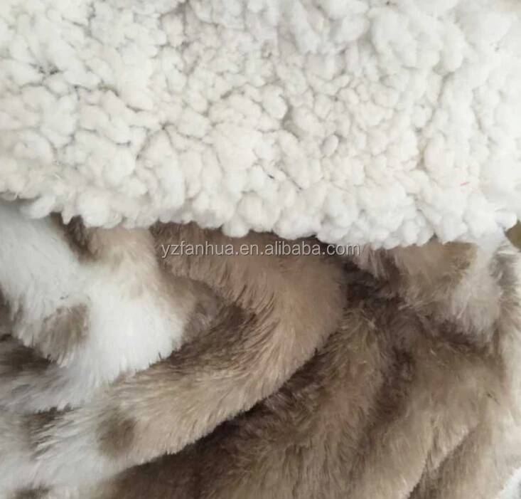 
High Quality Tiger Sherpa Faux Fur 2 Ply Fleece Blankets 