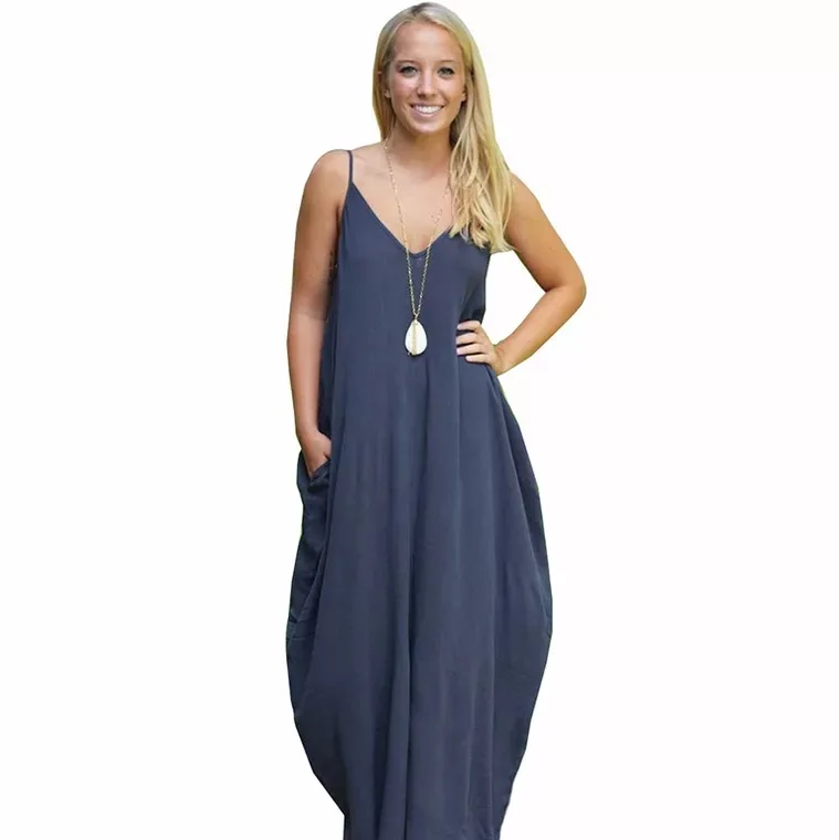 

Summer Dress Women Plus Size Sexy Gallus Boho Maxi Vintage Casual Evening Party Loose Long Dress Beach Dresses Vestidos, N/a
