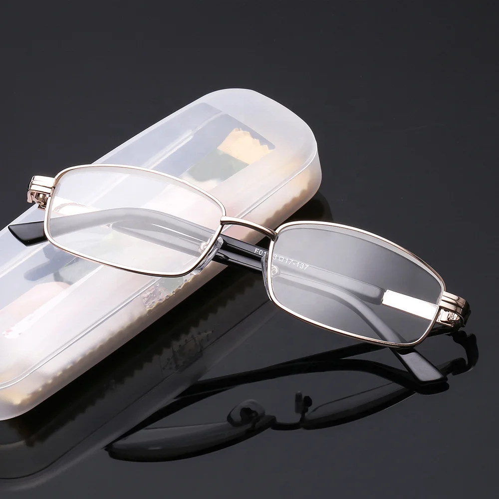 Factory Direct Unisex Glasses New Design Glass Lens Metal Material Full