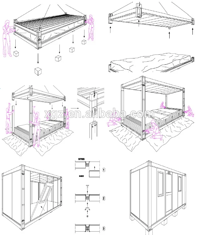 Combined Container House For The Student's Dormitory
