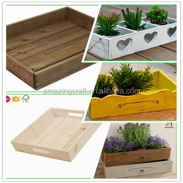 Wholesale Solid Wood Small Square Wood Planter Boxes Flower Pots Buy