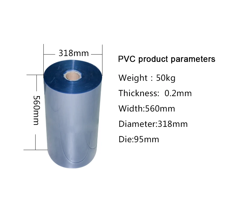 Thermoforming Plastic Pvc Roll Custom Plastic Rigid Transparent Pvc