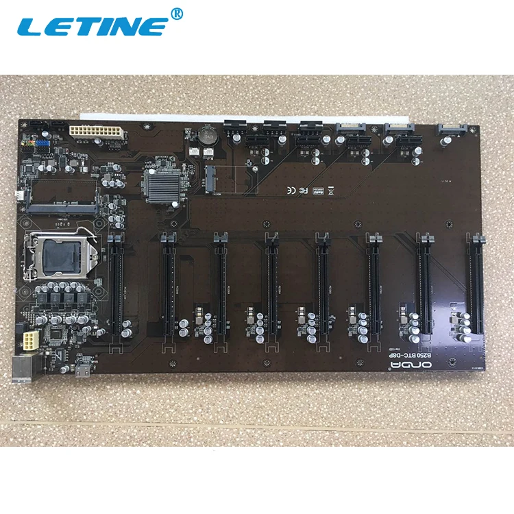 

Intel Celeron LGA1151 Motherboard DDR4 Bitcoin Mining Hardware B250 Motherboard 12 GPU