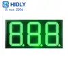 Hidly 12 Inch 7 Segment LED Green Waterproof Digital Number Gas Price Display with W/ RF Remote Control