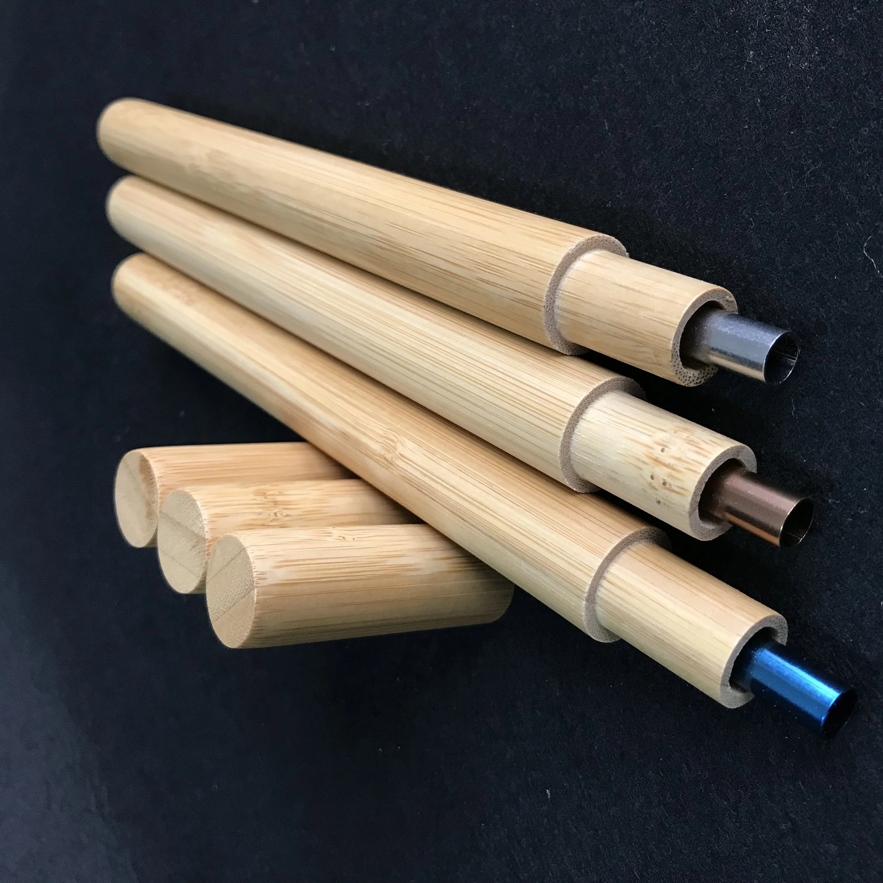 

Reusable Eco-friendly bamboo straws case, bamboo straw holder, Natural