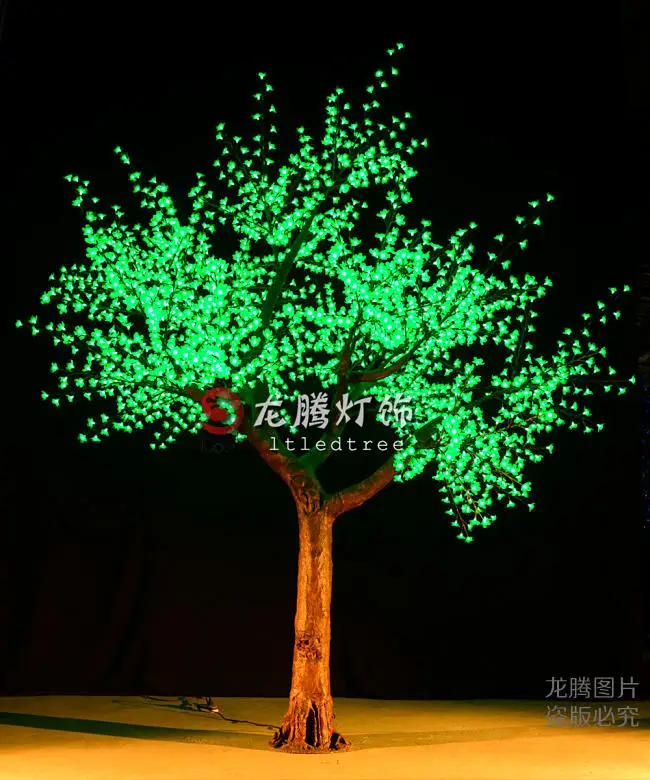 
Waterproof High quality outdoor artificial LED christmas warm white plastic cherry blossom tree 