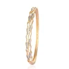Fashion India Bangle Bracelet Women Gold Plated Cubic Zirconia Bangle