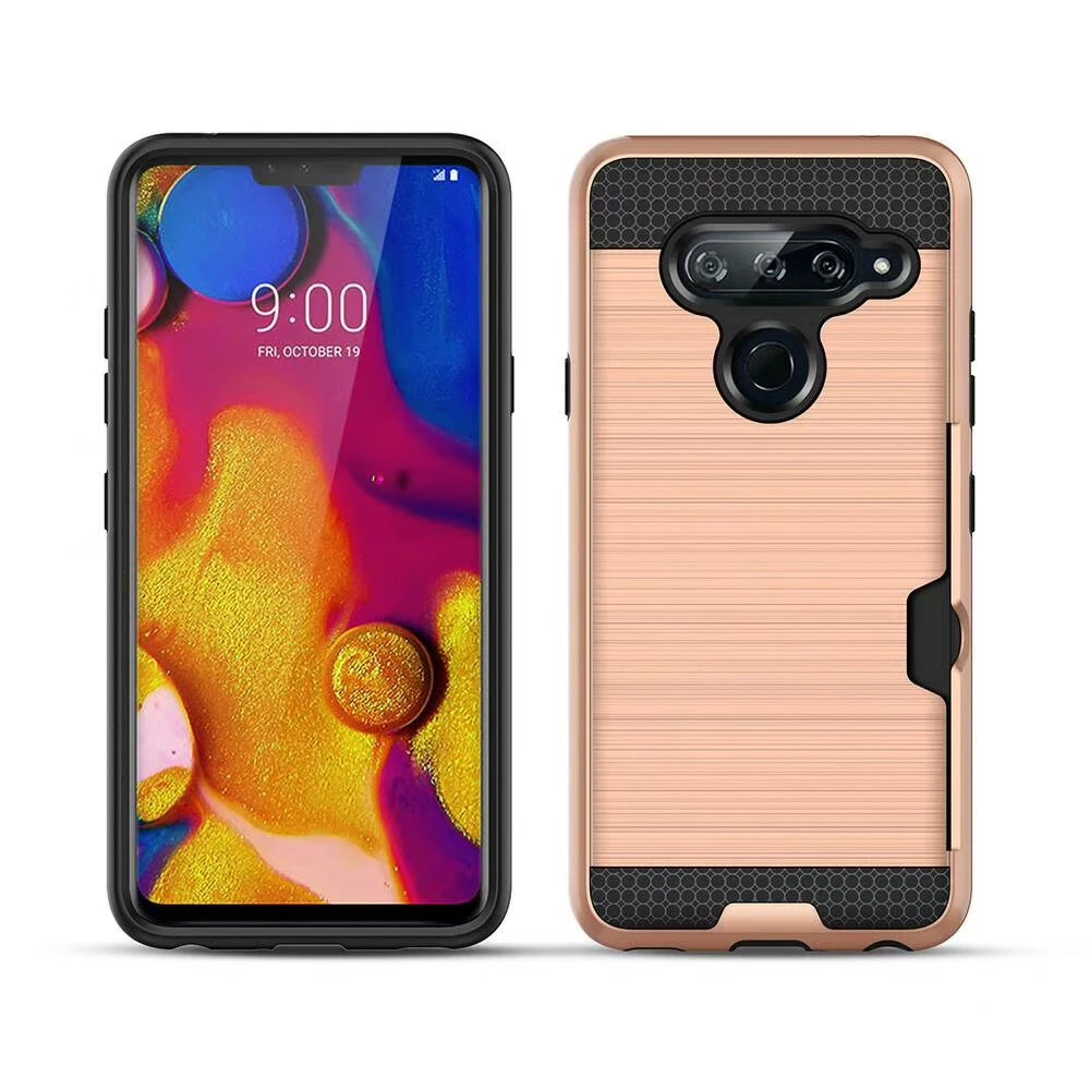 

Wholesale Armor Phone Acceressories Hard Mobile Phone Case For LG V40 Full Coverage With Slot Shockproof Phone Case For LG V40, Multiple colors