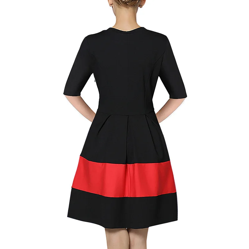 Wholesale spring fashion plus size women o-neck long sleeve tube dress