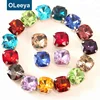 Low wholesale price 10mm glass sapphire sew on rhinestones with claw sew on pearls for costumes decoration