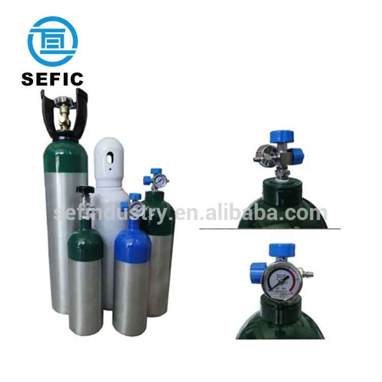 
0.4-40L TPED/DOT/GB Aluminum Gas Cylinder Medical Oxygen cylinder/Scuba Diving Tank/Co2 Beveage Cylinder 
