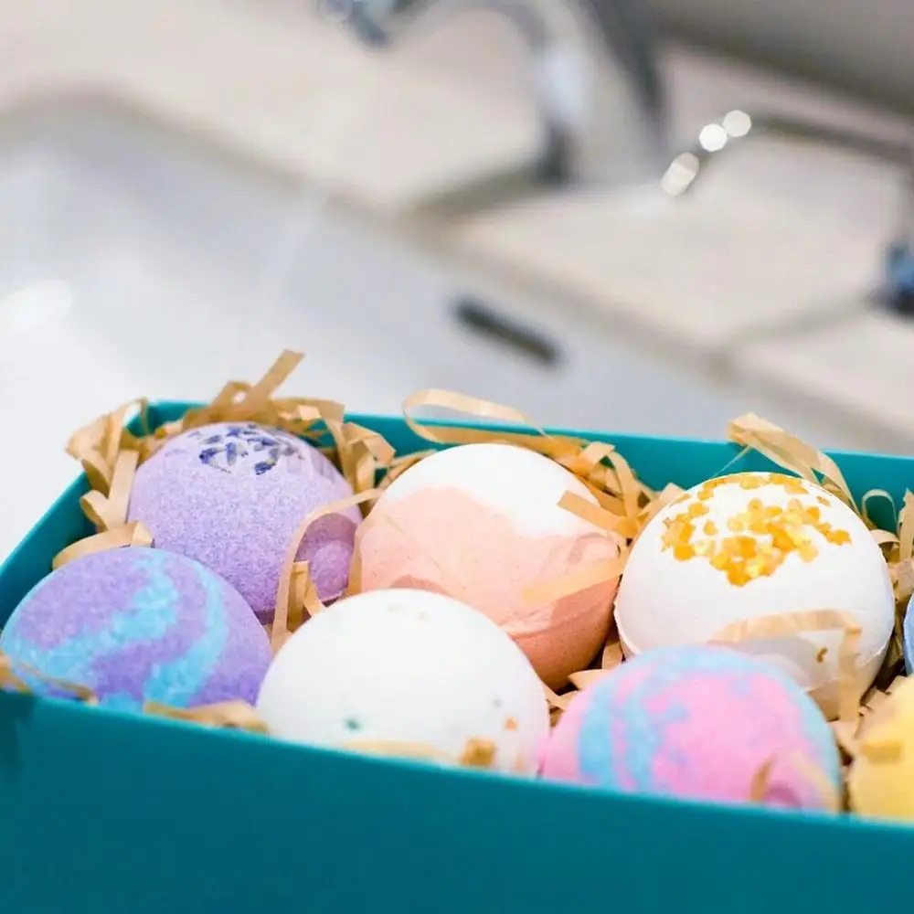 
24 Nurture Organic Bath Bombs Kit ,Best Valentines Gifts For Women, Mom, Girls, Teens, Her & Him! fizzi bath bombs 