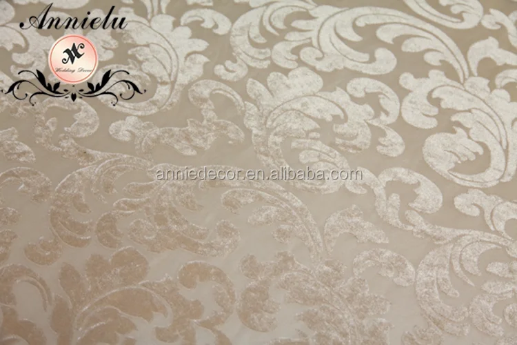 Flower ribbon embroidery taffeta party table cloth table cloths for weddings decorations