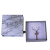 White Large Necklace Kraft Jewelry Boxes Customized Kraft Paper Packaging Jewelry Gift Box With Foam Insert