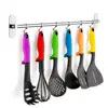 Gricol Kitchen Rail Rack Wall Mounted Utensil Hanging Rack Stainless Steel Hanger Hooks for Kitchen Tools Pot Towel Sliding Hook