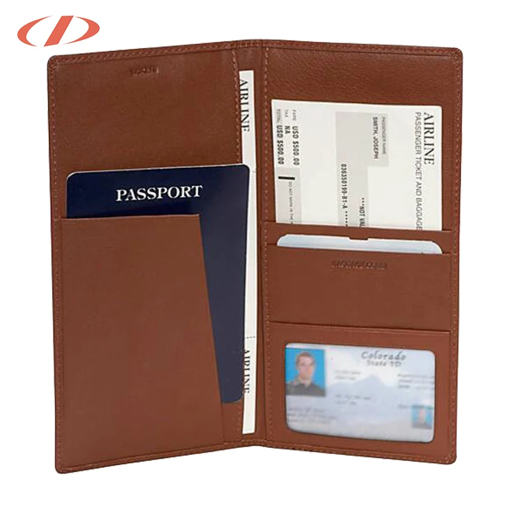 Custom Family Travel Wallet Personalized Long Rfid Passport Holder