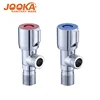 1/2-inch chromed wall mounted toilet water stop 90 degree round handle quick open bathroom brass angle valve