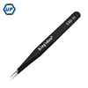 ESD-10 Tweezers Anti-Static Tweezers Stainless Steel Straight Tweezers for Eyelash Extension,Electronics, Jewelry-making