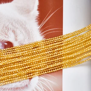 Round Shaped Gemstone for Jewelry Making Natural Yellow Stones Jewelry Supplies