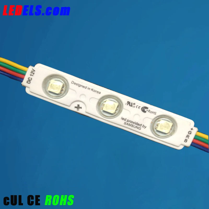 

12v 0.72w 5050 rgb 3 led module RGB injection for signboard