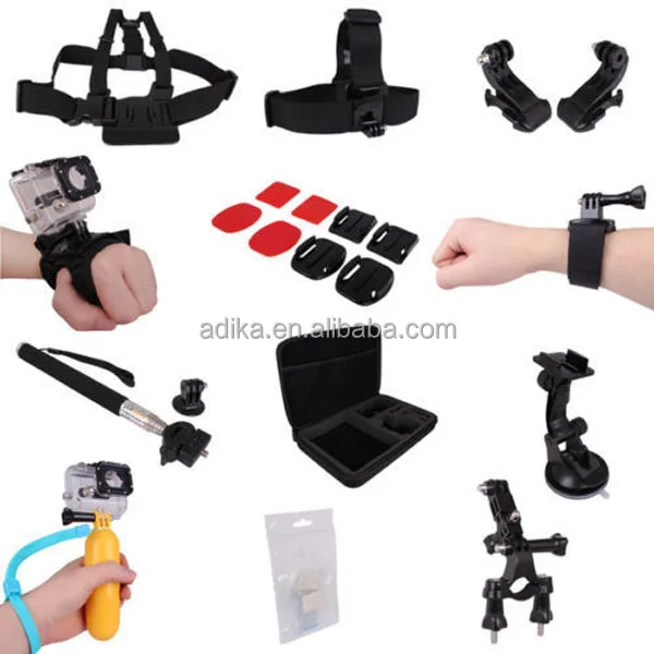 Action Camera Kit Accessories Sport Camera Waterproof Case Suit For Black Edition And Silver