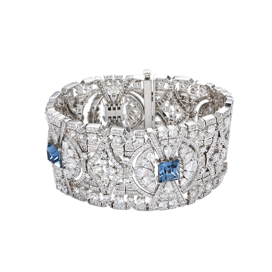 

bracelet-93 xuping luxury blue crystal bracelet crystals from Swarovski