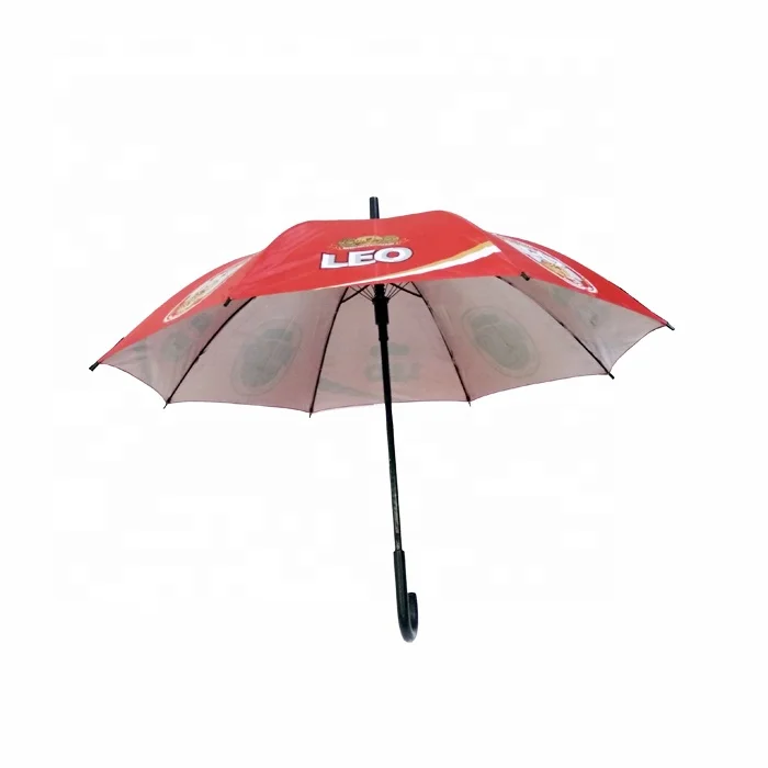 

wholesale customized logo printing silver coating auto straight umbrella UV protection sunny and rainy advertising umbrella