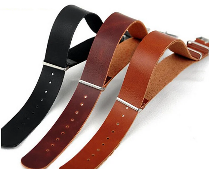 

Genuine Leather Nato Watch Straps with Very Cheap Price with Stocks, Customized