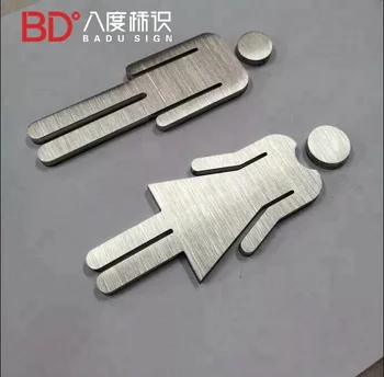 Factory Oem Waterproof Outdoor Shopping Mall Indoor Toilet Sign