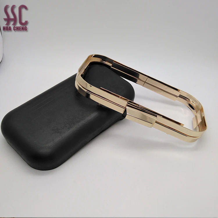 

High quality clutch box frame metal purse frame with shell