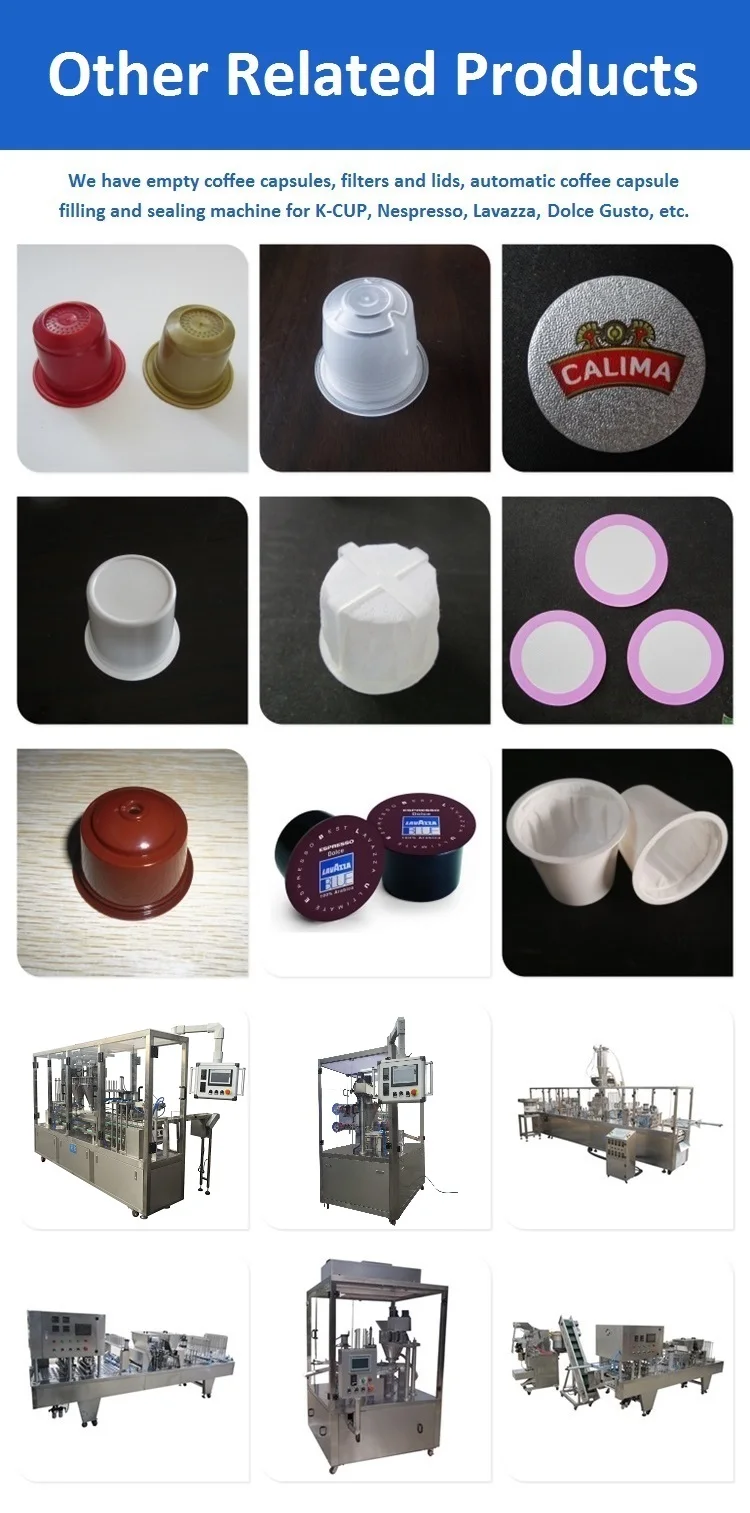 Rotary automatic coffee packing machine with empty capsules