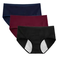 

Menstrual Leak Proof Organic Cotton Protective Girls Hipster Underwear Physiological Women Period Panties