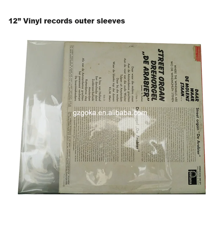 Transparency Plastic Lp Vinyl Record Outer Sleeves 3mil Bopp Record