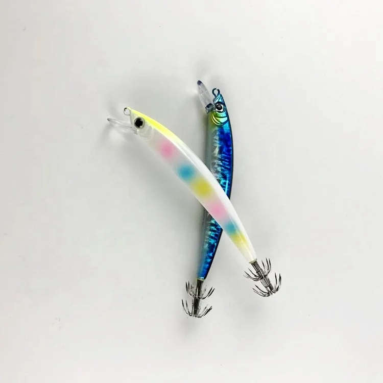 

110mm 22g squid hard baits fishing minnow in stock plastic artificial lures, 22 colors