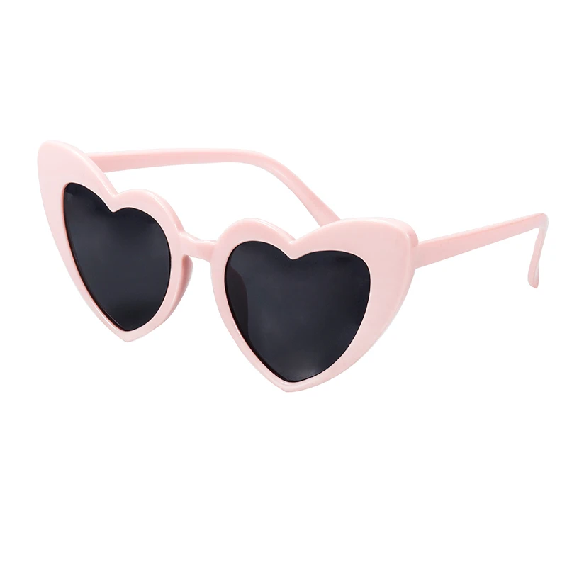 

2019 Fashion Heart Shaped Plastic Custom Logo Printed Sunglasses