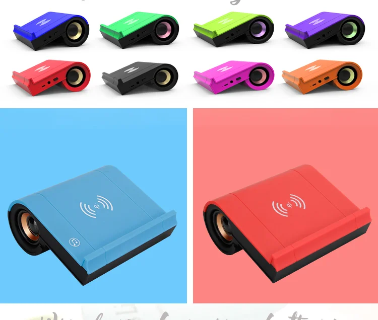 AZ04 Tik Tok Note Shape Wireless Charger BT Speaker - ANKUX.COM