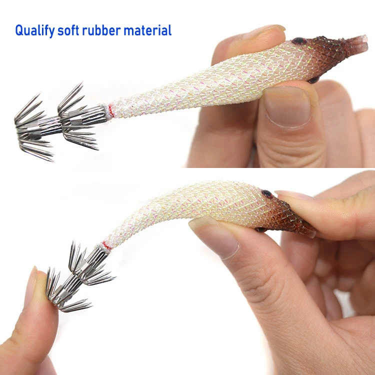 

wholesale quality lead wood luminous squid head fishing commercial squid jig