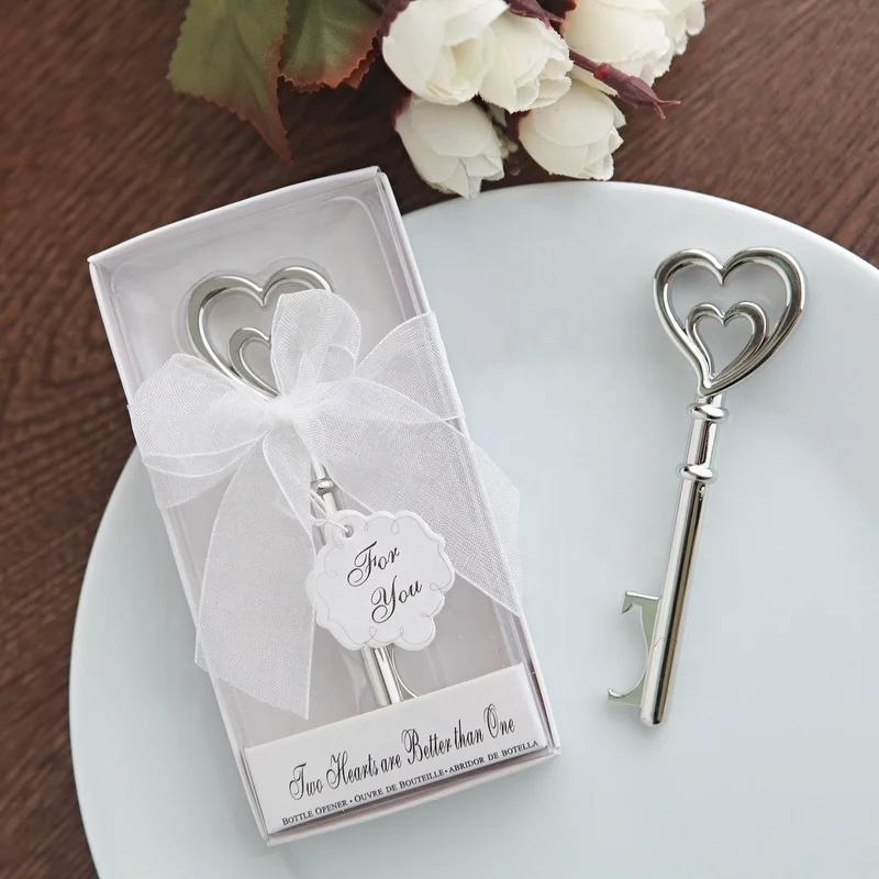 

Wedding Favors Two Hearts are Better than One Bottle Opener, As the photo