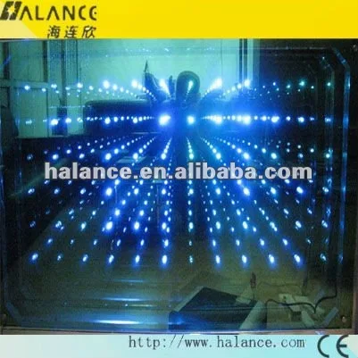 optic fiber 3D mirror lighting bule