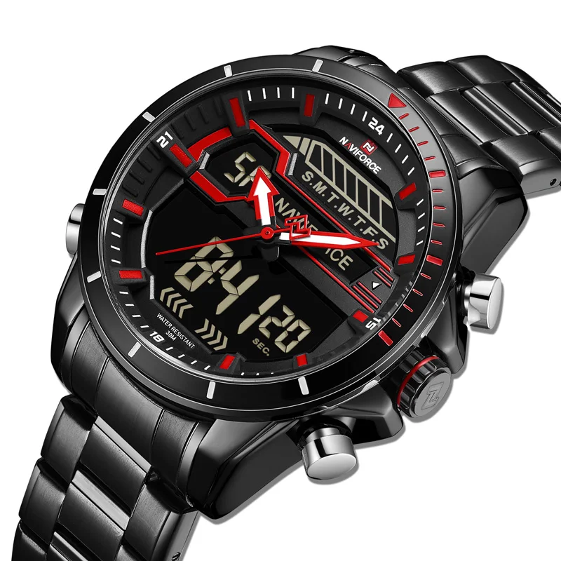 

NAVIFORCE 9133 Top Brand Men's Waterproof Military Stainless Steel Watch