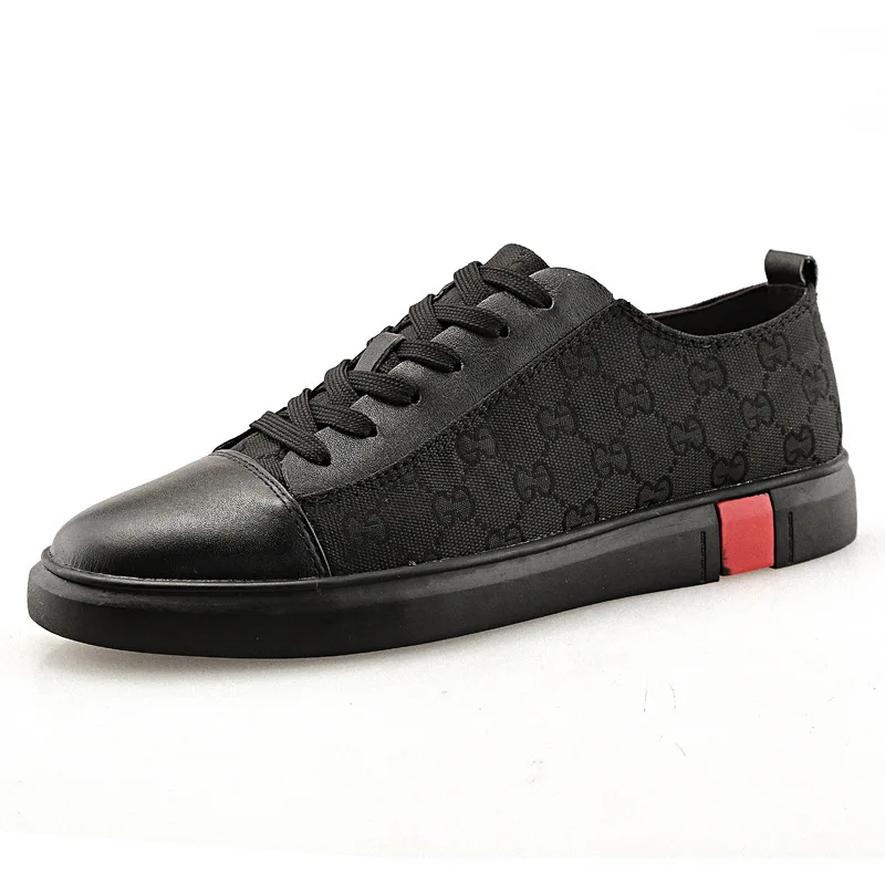 

Wholesale big size fashion genuine leather Luxury office casual sneakers shoes for mens