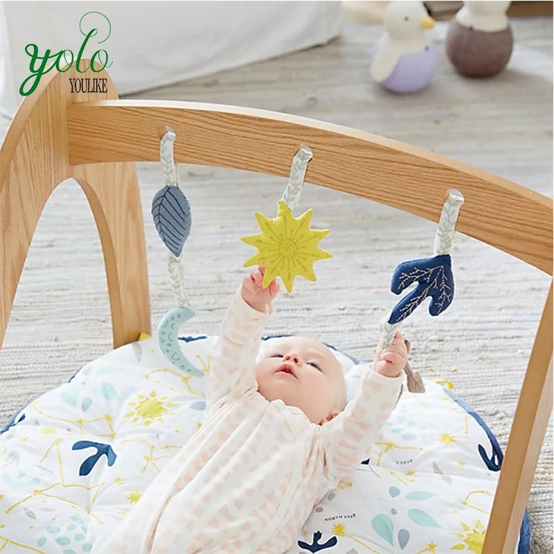 foldable wooden baby gym