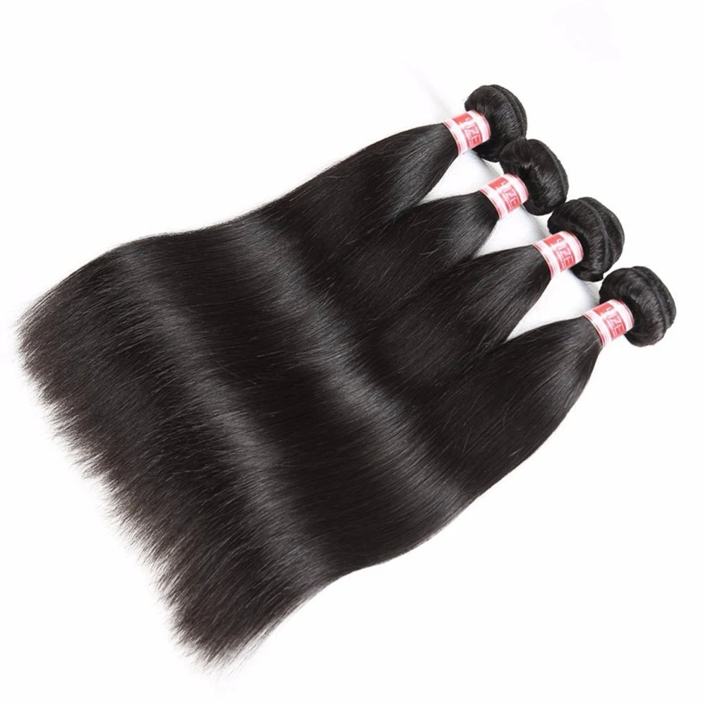 Best virgin unprocessed mink brazilian hair weaving bulk straight hair weft extension remy cuticle aligned raw hair from india