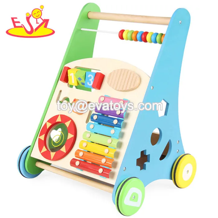 Wholesale Wooden Baby Push Walker Multifunction Wooden Baby Push