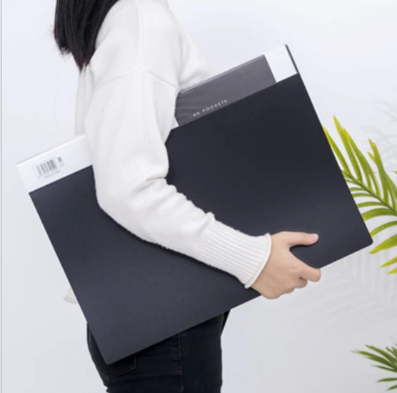 A3 Size File Folder A3 Size Paper File Folder Bag,Business Blue Black