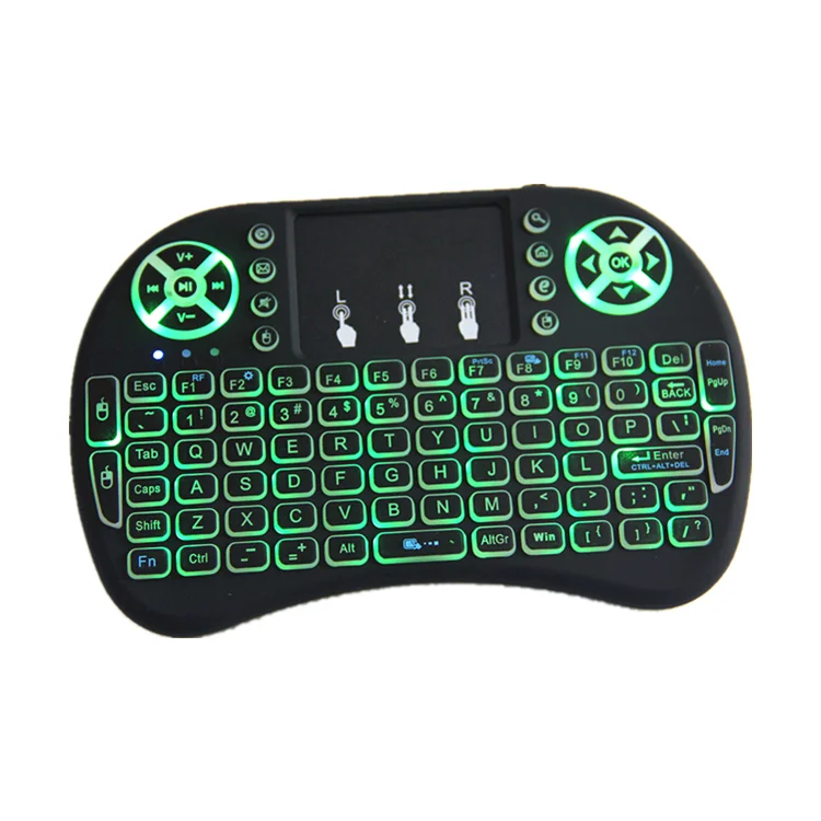 

Shenzhen factory best price e 2.4G wireless MINI keyboard i8 backlights