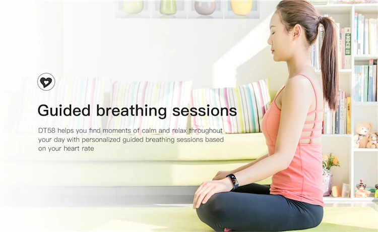 DT58 Smart wristband for men sports activity smart watch with sleep health monitor bracelet