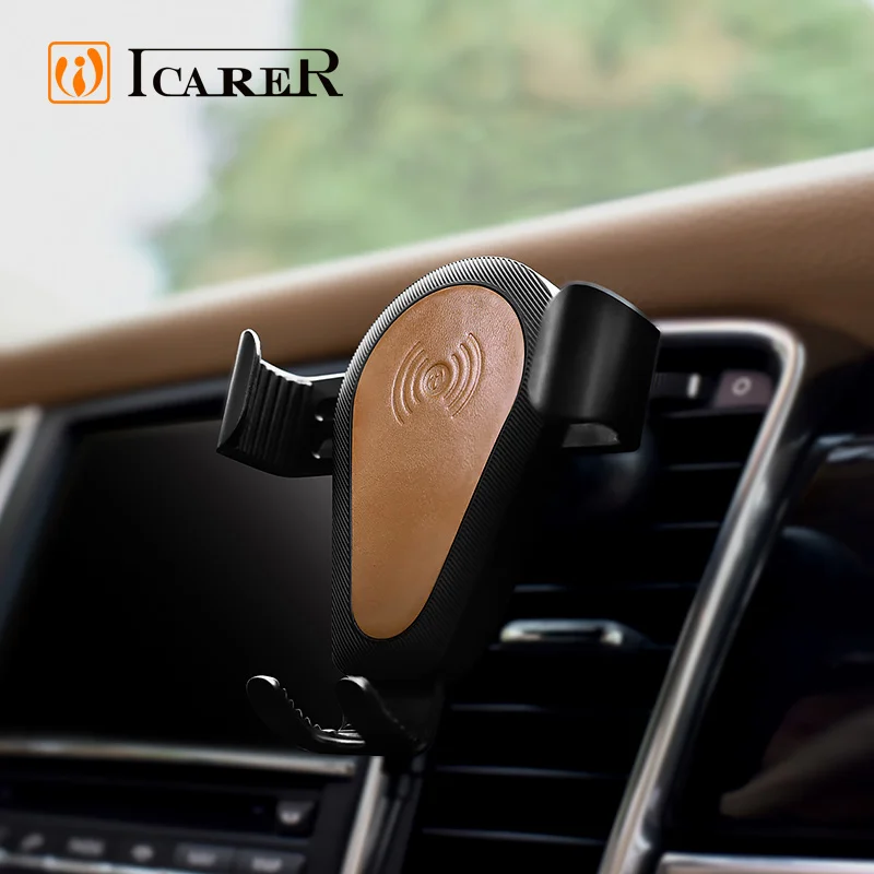 

Universal Air Vent Car Mount Phone Holder Gravity Fast Wireless Charging Phone Pad