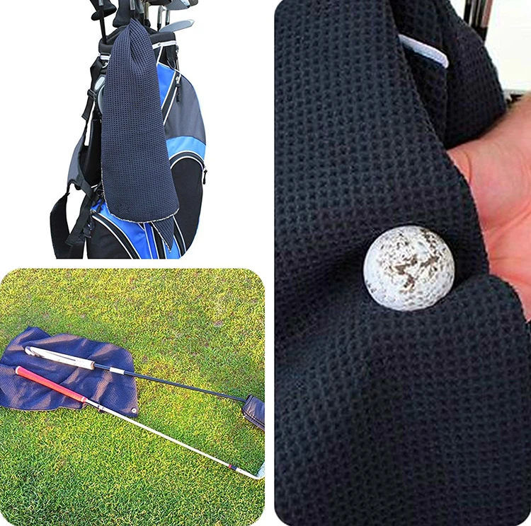 High Quality Microfiber Golf Towel Waffle/golf Towels Microfiber With
