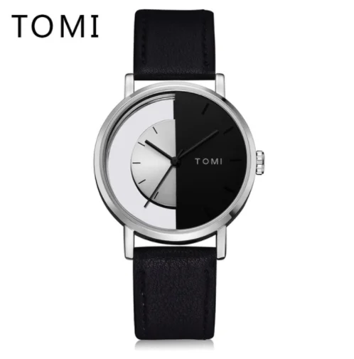 

Tomi Men hollow Watches Luxury Top Brands Watch Fashion Male Leather Strap Wristwatch Casual Clock Men Dress Quartz Watches